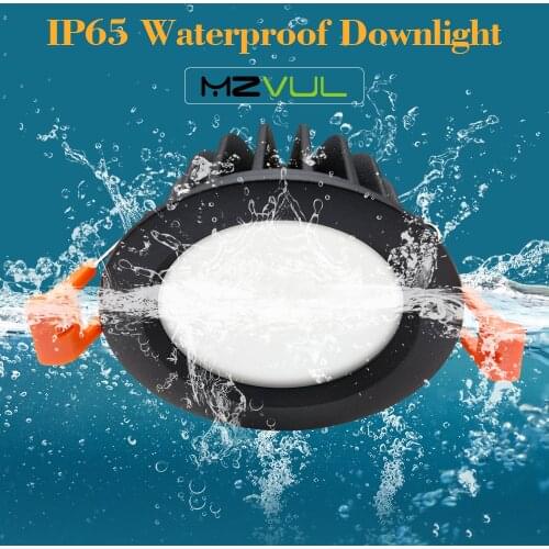 IP65 Waterproof LED Recessed Downlight 5W 7W 9W 12W 15W LED Spot Light Ceiling Lamp Home Lighting AC 85-265V For Bathroom lamp