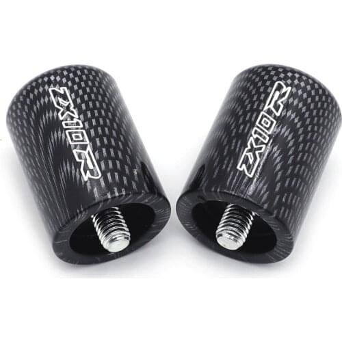 Aftermarket free shipping motor parts For Motorcycle Kawasaki Ninja ZX10R ZX-10R 10R 2006 2007 Motorcycle Hand Bar Ends CARBON