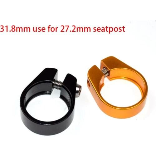 New gold aluminum alloy Road bicycle seatpost clamp Mountain bike seat clamp MTB CNC 31.8mm use for 27.2mm seatpost Free ship