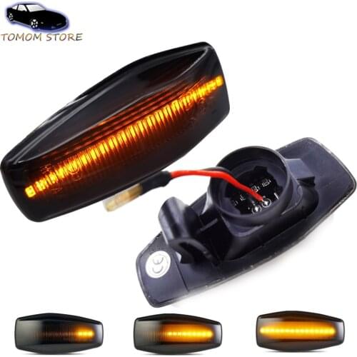 1Pair Dynamic Amber LED Side Marker Lamp Turn Signal Light for Kia Rio Amanti Carnival Sedona Sportage Opirus Picanto Morning