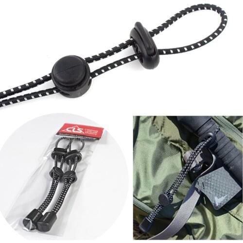 1pcs Backpack Walking Stick Holder Trekking Hiking Pole Fixing Tie Cord Elastic Rope Mountaineering Outdoor Sports Small Tools