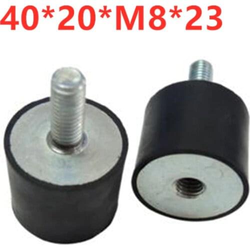 10pcs 40 * 20 * M8 * 23 VD type rubber shock absorber pad mechanical shock absorber pad stainless steel screw nut