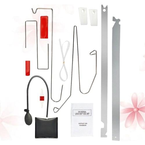 10PCS/Set Car Emergency Tool Car Window Door Key Lost Kit Inflatable Air Pump Air Wedge Pry Tool Lock Out Emergency Open Unlock