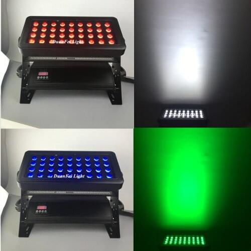 10pcs Waterproof rgbw 4in1 led city color 36x10w ip65 wall washer led rgbw 10watt outdoor wash light