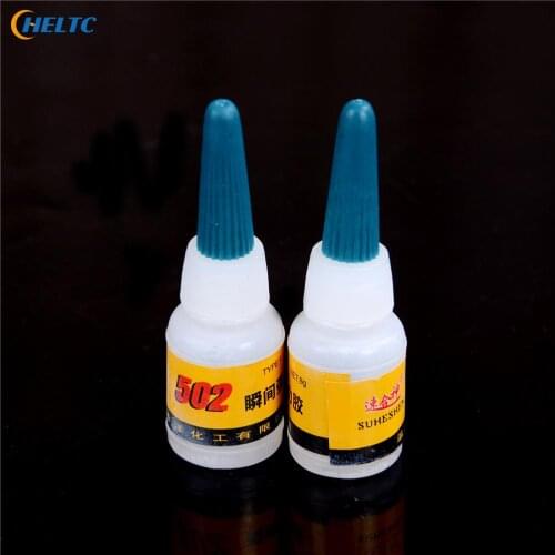 2Pcs/lot 502 Super Glue Instant Quick-drying Cyanoacrylate Adhesive Strong Bond Fast Crafts Repair