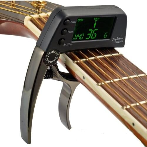 2 In 1 Meideal Multi-Use Acoustic Electric Guitar Capo Tuner Quick Change Key Tuner For Electric Guitar Bass Chromatic