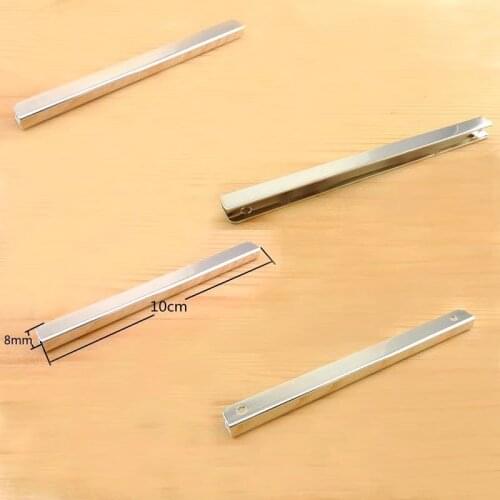 4 inch (10cm ) straight Purse edging Wallet frame wallet edging Metal Edging strip Gold