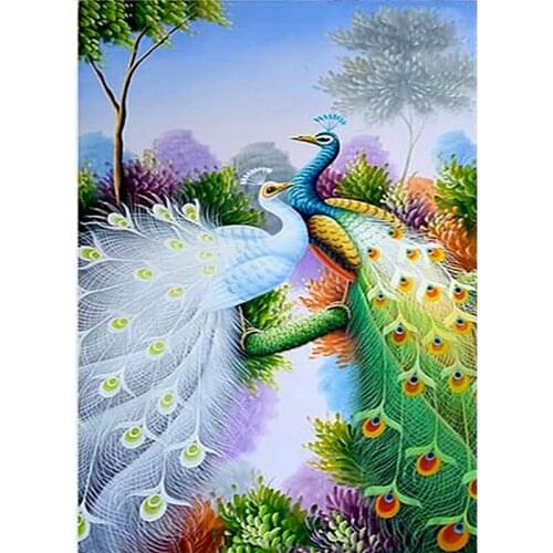 5D Diamond Embroidery Peacock Cross Stitch Diy Diamond Painting Full Diamond Scenery Rhinestones Home Decor Gift