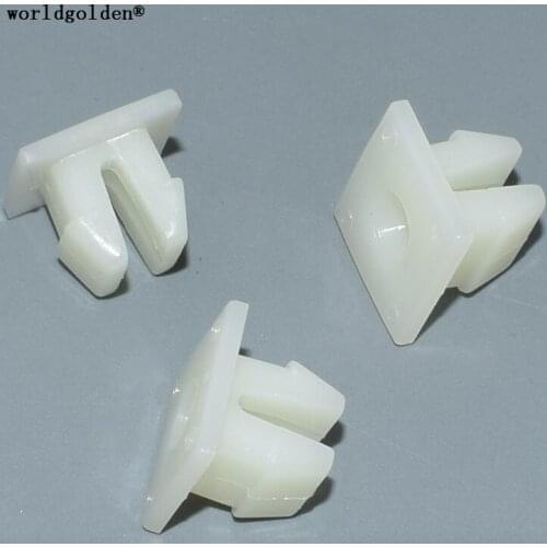 Worldgolden 100pcs auto fasteners Nylon Nut #12 Screw Size for Toyota#90189-06193(9018906193)