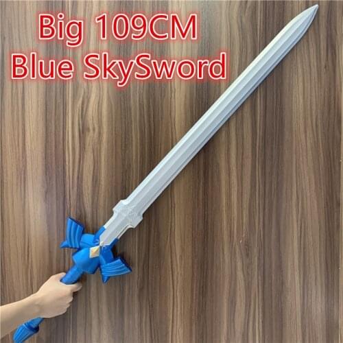 Big 109cm Game Anime Blue Sky Sword 1:1 SkySword Cosplay Sword Model PU Gift Toy