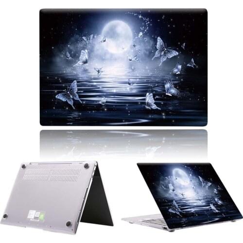 Moon Butterfly New PVC Laptop Case For Huawei MateBook 13/13 AMD Ryzen/14/D14/D15/X 2020/X Pro/Pro 16.1/Honor MagicBook 14/15
