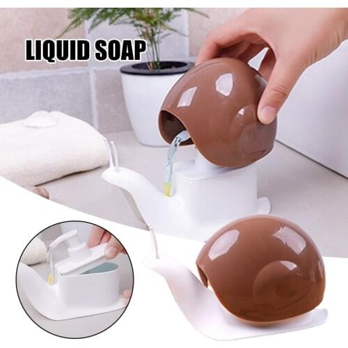 Liquid Soap Dispenser Creative Snail Shaped Pump Lotion Bottle Decorative Refillable Kitchen Shampoo Dispenser 150ml can CSV