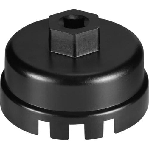 14 Flute 64.5mm Aluminum Oil Filter Cap Wrench 3/8 Square Drive Socket Remover Removal Tool for Toyota Lexus Rav4