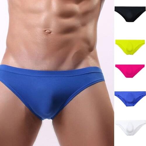 Men Briefs Cotton Briefs Sexy Underwear Soft and breathable Shorts Solid Underpants Pouch Soft Cotton Briefs Panties#1