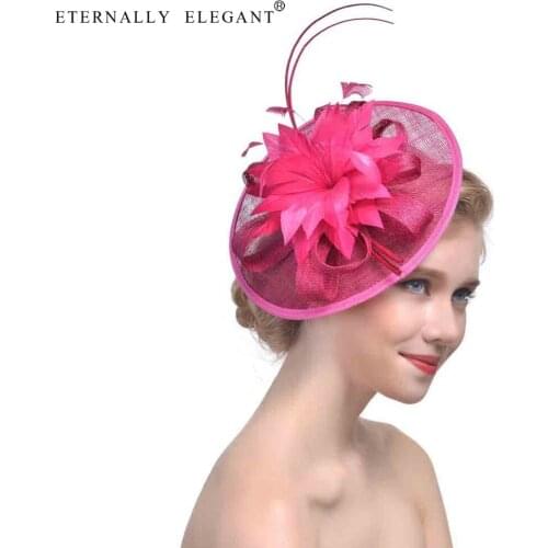 New Style Hat Feather Headdress Fashion Yarn Party Hats British Hat For Wedding 2402