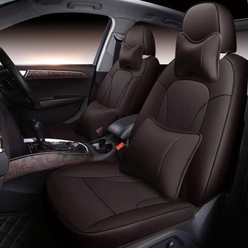 Front + Rear) cowhide Leather car seat covers For auto Great Wall Hover H3 H6 H5 M42 Tengyi C30 C50 car accessories car styling