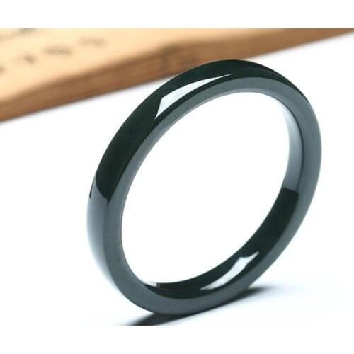 Genuine high-grade natural and Tian Qingyu thick brimmed jade bracelet female models natural jade bracelet bangle