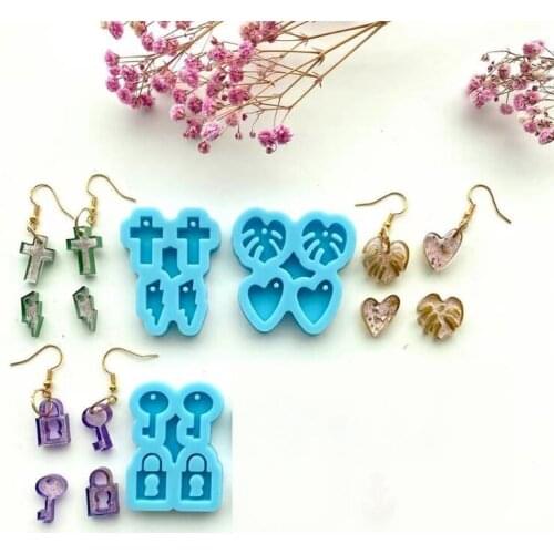 Ear Drop Dangle Pendant Casting Silicone Mould DIY Crafts Jewelry Making Tools Earrings Epoxy Resin Mold