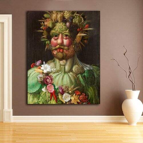 Rudolf II of Habsburg as Vertumnus Arcimboldo Canvas Painting For Living Room Home Deco Oil Painting On Canvas Wall Painting