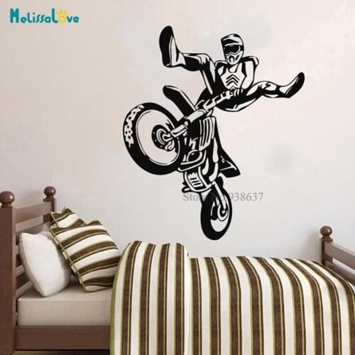 Transport Motor Motorcycle Car Speed Driver Wall Decal Window Sticker Self-adhesive Handmade Murals Man Gift BB338