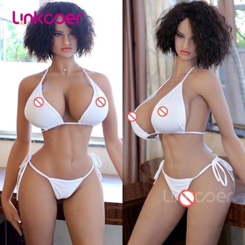 Linkooer 161cm Sex Doll Muscle Women Big Boobs Sexy Ass Adult Love Dolls for Man Oral Vaginal Anal Masturbation