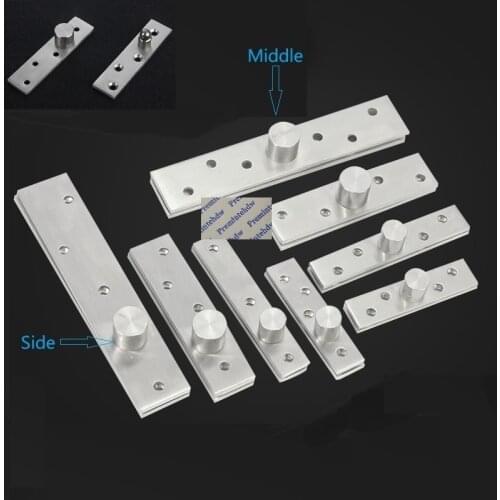 2Pcs/Lot Stainless Steel 360 Degrees Rotation Hidden Pivot Door Top Bottom Ball Shaft Center Off-center Middle Side