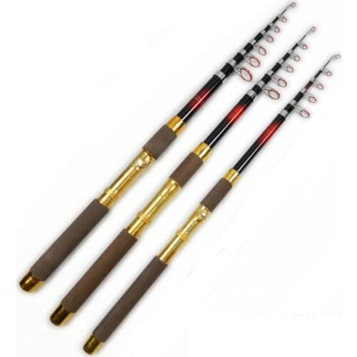 Super tough telescopic fishing rod for river fishing or ocean drag fishing strong rod