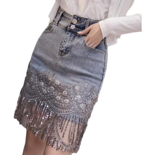 VWBQNZ Denim Skirts For Women