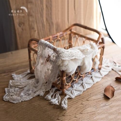 Embroidered lace hanging yarn/neonatal photography props baby baby photo wrapped cloth towel