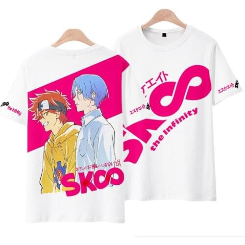 Japanese Anime SK8 the Infinity Miya Langa Reki Men Women Adult Casual Short Sleeve T-Shirts Tee Summer Tops