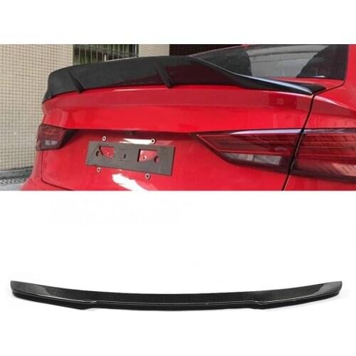 Carbon Fiber 3D Rear Trunk Spoiler Fits for A3 2013- V Style car accessories