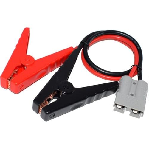 Battery Alligator Clips with Connectors Compatible with 50 Amps Anderson Powerpole Connector 10 AWG 1.8 ft