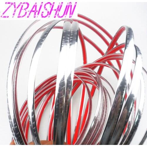 10mm x 15m car chrome hair styling tools decoration band decoration for Peugeot 206 207 208 301 307 308 407 2008 3008 4008