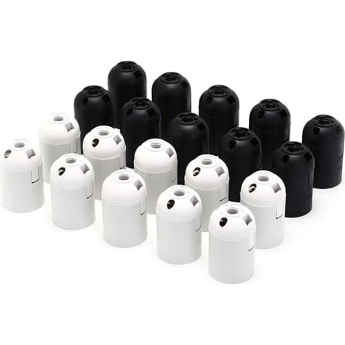 10pcs Black E27 Light Bulb Lamp Holder Base Pendant Screw Cap Socket 250V 4A High Quality