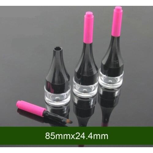 300pcs Round 3ml Empty Eyeshadow Case Eyeliner Cream Jar Nail Pots Beauty Tool Lip Gloss bottles with brush Makeup Gel Tin