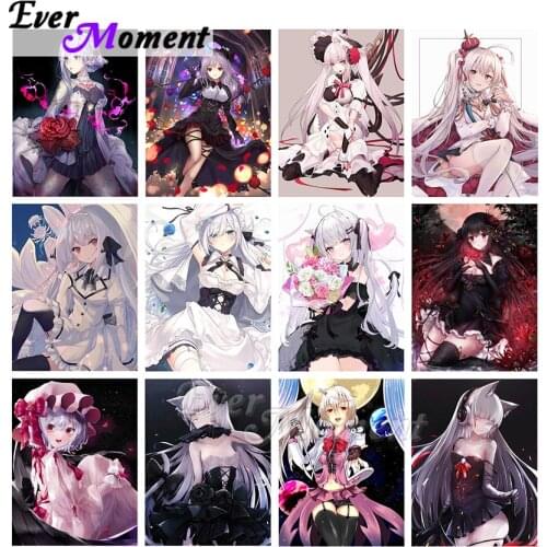 Ever Moment Diamond Painting Japanese Anime Cartoon Cute girl Beauty Fantasy Book Cover Sexy Mystery Box Gift DIY 5D ASF2326