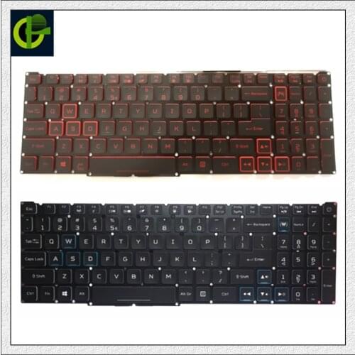 English Backlit Keyboard for Acer Nitro5 Nitro 5 AN517-51 AN515-43 N17 N17PG0-K1 US