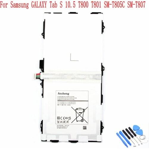 Ansheng Original EB-BT800FBC 7900mAh battery For Samsung Galaxy Tab S 10.5 T800 T801 SM-T805C SM-T807 Tablet Battery