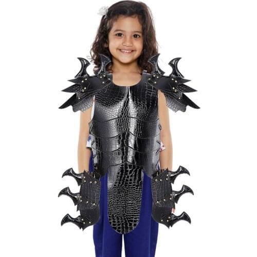 Four Styles Colour Warrior Children Handsome Leather Dragon Armor Halloween Decoration Props Birthday Games Party Masquerade DIY