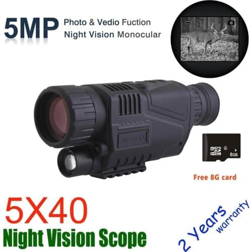Digital Monocular Telescope Night Vision Device Monocular Infrared Night Hunting Navigator Infrared Video Recording Equipment