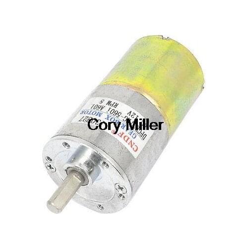 DC 12V 5RPM Output Speed 6mm Shaft Diameter Torque Motor for Generator