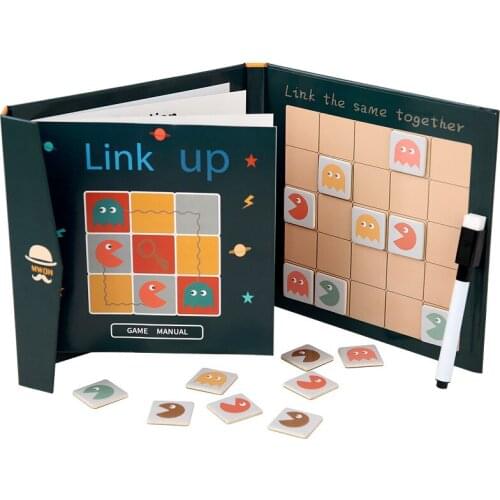 Children Matching Connect Games Find Pictures Magnetic Puzzle Toys Intelligence Early Education Logical Thinking Toys For Kids