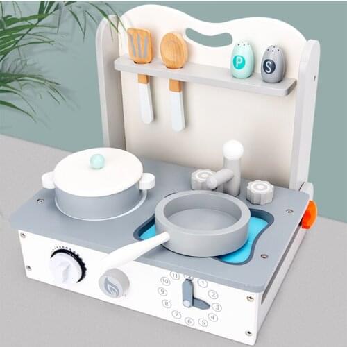 Kids Kitchen Playset Kids Pretend Play Kitchen Toys Role Play Toys with Accessories Cooking Playset Motor Skill Age 3-7