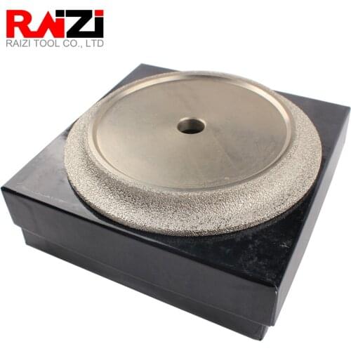 Raizi 6 Inch/150 mm Demi bullnose Diamond Profile Wheel For Granite Marble Tile Vacuum Brazed Profiler Grinding Profiling Wheel