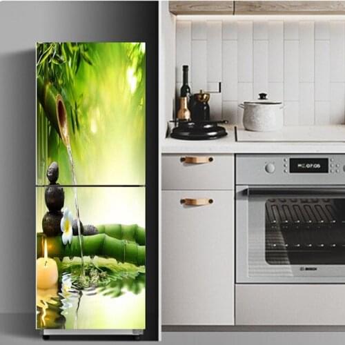 DIY Mural Waterproof Wallpaper Self Adhesive Door Sticker Prints Landscape Pictures Renovation New Bedroom Home Fridge Decor