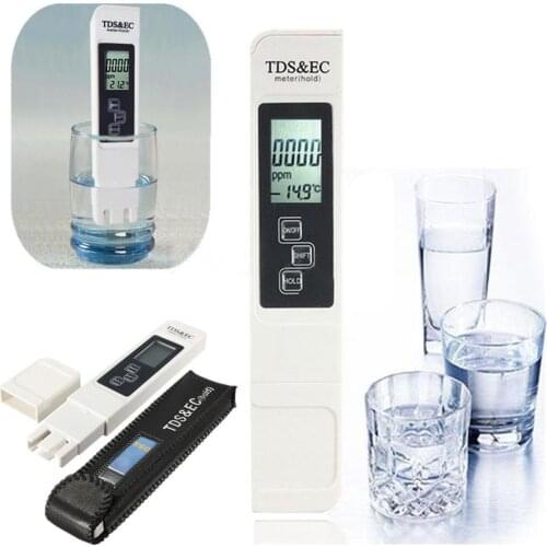 TDS Meter Tester Pen EC conductivity Meter Water Tester Measurement Tool TSD&EC Tool Meter Pen Function 3 in 1 tds EC