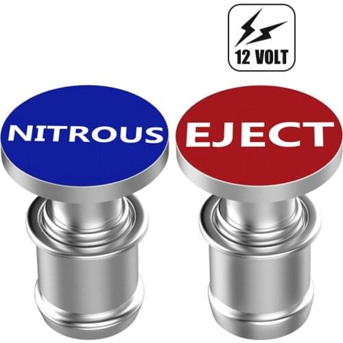 Eject Button Car Cigarette Lighter Anodized Aluminum 12-Volt Replacement Accessory, Fits Most Vehicles, Socket Size A