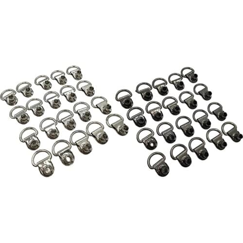 20pcs Boot Hooks Lace Fittings With Rivets for Repair/Camp/Hike Accessories