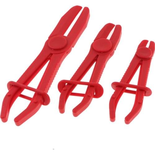 3Pcs Portable Nylon Hose Pipe Clamp Set DIY Auto Car Repair Tool Brake Fuel Water Line Pipe Pinch Off Plier