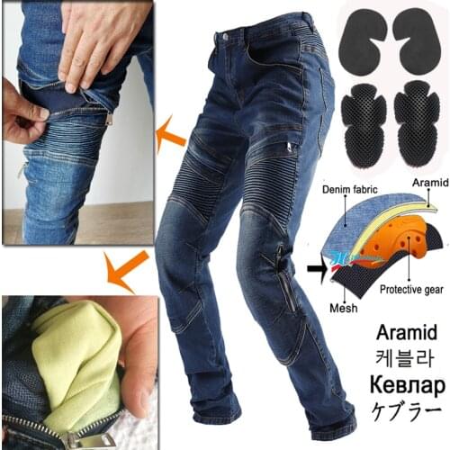 2020 NEW Motorcycle Pants Men Moto Jeans Protective Gear Riding Touring Motorbike Trousers Motocross Pants Blue or Black jeans